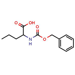 Chemical structure of Cbz-DL-norvaline , CAS 21691-43-0, AChemBlock U110716