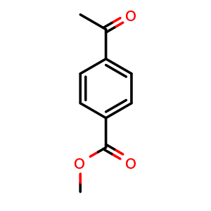 Chemical structure of 4-Acetyl-benzoic acid methyl ester , CAS 3609-53-8, AChemBlock U110717