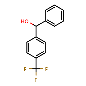 Chemical structure of 4-(Trifluoromethyl)benzhydrol , CAS 395-23-3, AChemBlock U110798
