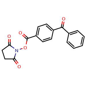 Chemical structure of N-succinimidyl 4-benzoylbenzoate , CAS 91990-88-4, AChemBlock U110828
