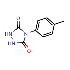 Chemical structure of 4-(4-Methylphenyl)-1,2,4-triazolidine-3,5-dione , CAS 79491-05-7, AChemBlock U110829