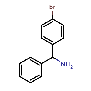 Chemical structure of Alpha-(4-bromophenyl)benzylamine , CAS 55095-17-5, AChemBlock U110841
