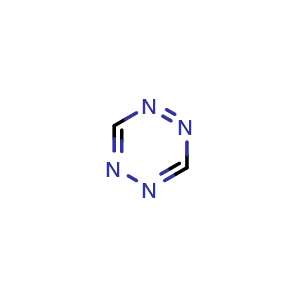 Chemical structure of 1,2,4,5-Tetrazine , CAS 290-96-0, AChemBlock U110842
