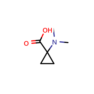 Chemical structure of 1-(Dimethylamino)cyclopropanecarboxylic acid , CAS 119111-65-8, AChemBlock U110902