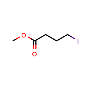 Chemical structure of Methyl 4-iodobutanoate , CAS 14273-85-9, AChemBlock U110905