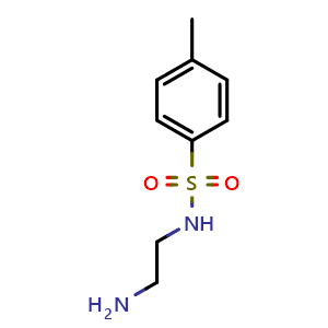 Chemical structure of N-(2-aminoethyl)-4-methyl-benzenesulfonamide , CAS 14316-16-6, AChemBlock U110906