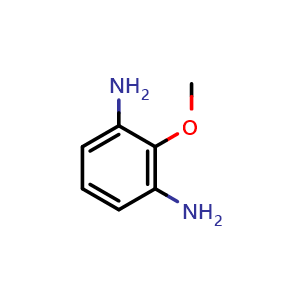 Chemical structure of 2-Methoxy-m-phenylenediamine , CAS 32114-60-6, AChemBlock U110907