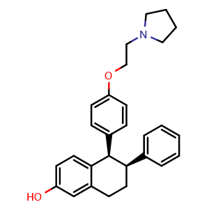 Chemical structure of Lasofoxifene , CAS 180916-16-9, AChemBlock U127335