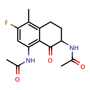 N,N'-(3-Fluoro-4-methyl-8-oxo-5,6,7,8-tetrahydronaphthalene-1,7-diyl)diacetamide