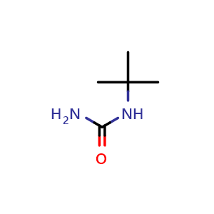 Chemical structure of tert-Butyl-urea , CAS 1118-12-3, AChemBlock U127373