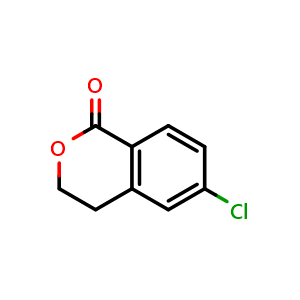 Chemical structure of 6-chloroisochroman-1-one , CAS 1162262-42-1, AChemBlock U127374