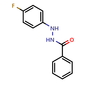 Chemical structure of N'-(4-fluorophenyl)benzohydrazide , CAS 119651-24-0, AChemBlock U127377