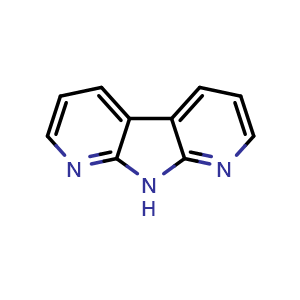 Chemical structure of 9H-pyrrolo[2,3-b:5,4-b']dipyridine , CAS 17966-00-6, AChemBlock U127392