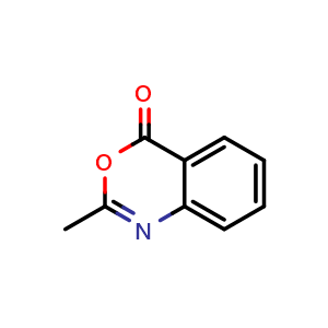 Chemical structure of 2-Methyl-benzo[d][1,3]oxazin-4-one , CAS 525-76-8, AChemBlock U127418