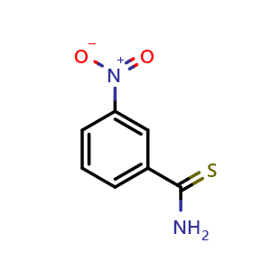 Chemical structure of 3-Nitro-thiobenzamide , CAS 70102-34-0, AChemBlock U127424