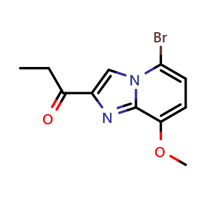 1-(5-bromo-8-methoxyimidazo[1,2-a]pyridin-2-yl)propan-1-one