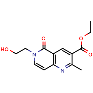 ethyl 6-(2-hydroxyethyl)-2-methyl-5-oxo-5,6-dihydro-1,6-naphthyridine-3-carboxylate