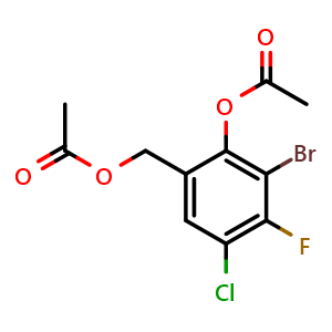 2-acetoxy-3-bromo-5-chloro-4-fluorobenzyl acetate