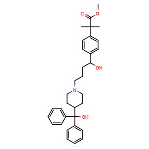 Methyl 2-(4-(1-hydroxy-4-(4-(hydroxydiphenylmethyl)piperidin-1-yl)butyl)phenyl)-2-methylpropanoate