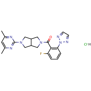 (2-fluoro-6-(2H-1,2,3-triazol-2-yl)phenyl)(hexahydro-2-(4,6-dimethylpyrimidin-2-yl)pyrrolo[3,4-c]pyrrol-5(1H)-yl)methanone hydrochloride