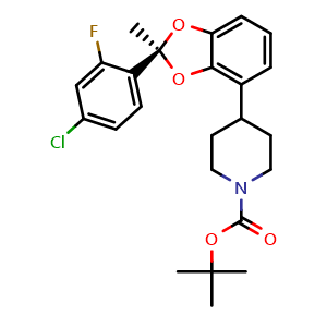 tert-butyl 4-[(2S)-2-(4-chloro-2-fluoro-phenyl)-2-methyl-1,3-benzodioxol-4-yl]piperidine-1-carboxylate