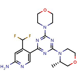 Chemical structure of PQR530 , CAS 1927857-61-1, AChemBlock U127602