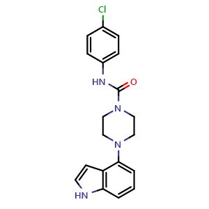N-(4-chlorophenyl)-4-(1H-indol-4-yl)piperazine-1-carboxamide