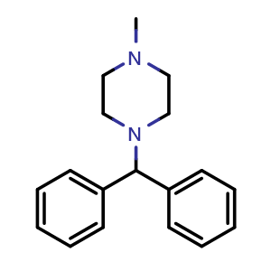 Chemical structure of Cyclizine , CAS 82-92-8, AChemBlock U127621