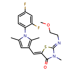 Chemical structure of CYM50308 , CAS 1345858-76-5, AChemBlock U127644