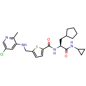 Chemical structure of GSK 2830371 , CAS 1404456-53-6, AChemBlock U127650