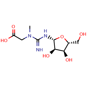 Chemical structure of Creatine riboside , CAS 1616693-92-5, AChemBlock U127675