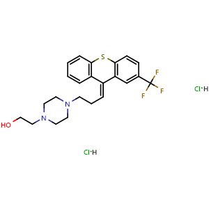 Chemical structure of Flupenthixol dihydrochloride , CAS 51529-01-2, AChemBlock U127721