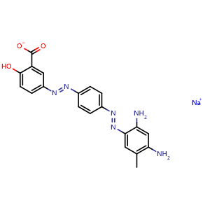 sodium 5-((E)-(4-((E)-(2,4-diamino-5-methylphenyl)diazenyl)phenyl)diazenyl)-2-hydroxybenzoate