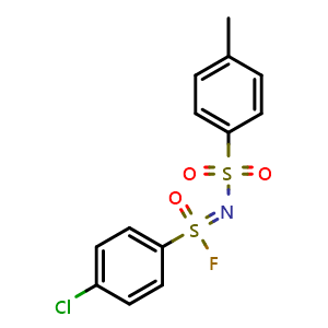 Chemical structure of 4-Chloro-N-[(4-methylphenyl)sulfonyl]benzenesulfonimidoyl fluoride , CAS 2143892-50-4, AChemBlock U127761