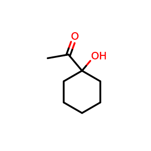 Chemical structure of 1-Acetylcyclohexanol , CAS 1123-27-9, AChemBlock U127776