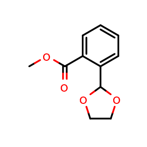 Chemical structure of Methyl 2-(1,3-dioxolan-2-yl)benzoate , CAS 23691-81-8, AChemBlock U127833