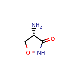 Chemical structure of (S)-4-Aminoisoxazolidin-3-one , CAS 339-72-0, AChemBlock U127852