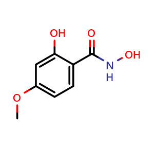 Chemical structure of N,2-Dihydroxy-4-methoxybenzamide , CAS 90222-58-5, AChemBlock U127919