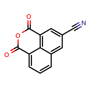 Chemical structure of 1,3-Dioxo-1,3-dihydrobenzo[de]-isochromene-5-carbonitrile , CAS 929519-94-8, AChemBlock U127925
