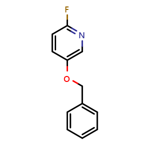 Chemical structure of 5-Benzyloxy-2-fluoropyridine , CAS 1204483-95-3, AChemBlock U128033
