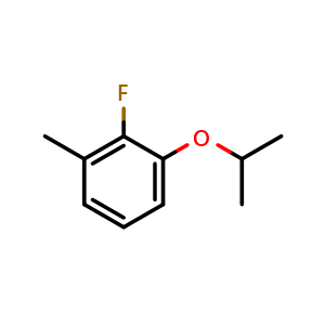 Chemical structure of 2-Fluoro-1-isopropoxy-3-methylbenzene , CAS 1369884-30-9, AChemBlock U128135