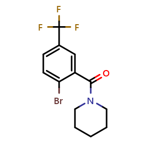 (2-Bromo-5-(trifluoromethyl)phenyl)(piperidin-1-yl)methanone