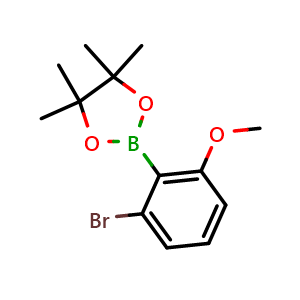 2-(2-Bromo-6-methoxyphenyl)-4,4,5,5-tetramethyl-1,3,2-dioxaborolane