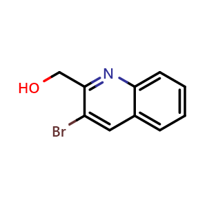 Chemical structure of (3-Bromoquinolin-2-yl)methanol , CAS 1856882-12-6, AChemBlock U128282