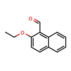 Chemical structure of 2-Ethoxy-1-naphthaldehyde , CAS 19523-57-0, AChemBlock U128318
