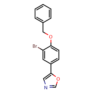 5-(4-(Benzyloxy)-3-bromophenyl)oxazole