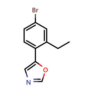 5-(4-Bromo-2-ethylphenyl)oxazole