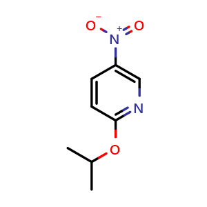 Chemical structure of 2-Isopropoxy-5-nitropyridine , CAS 24903-85-3, AChemBlock U128654
