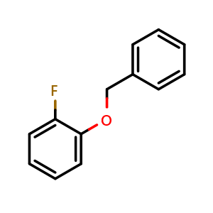 Chemical structure of 1-(Benzyloxy)-2-fluorobenzene , CAS 368-21-8, AChemBlock U128684
