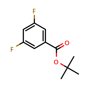 Chemical structure of tert-Butyl 3,5-difluorobenzoate , CAS 467442-11-1, AChemBlock U128718
